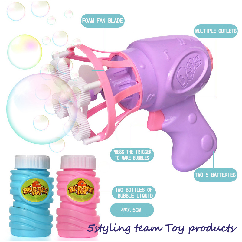 泡を吹く、子供のおもちゃ、新しい泡銃、扇風機、泡機、おもちゃ、そして同じティクトク。
